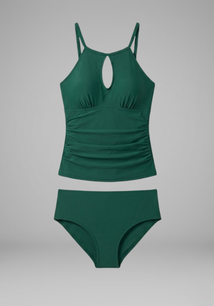 Women Ruched one-piece swimsuit with Keyhole for Summer