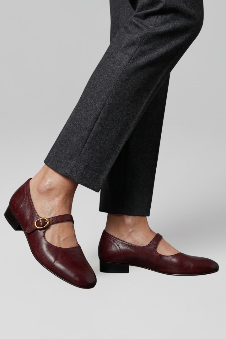 Women Classic Minimalist Mary Jane Shoes with Refined Strap