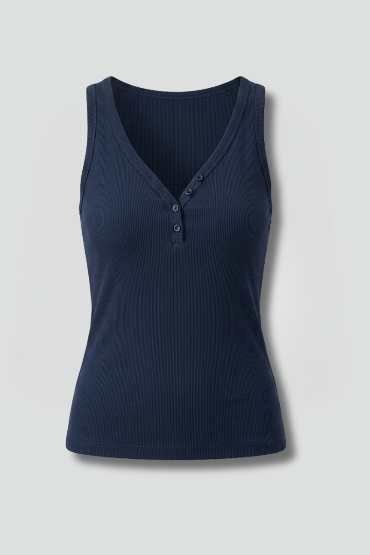 Women's Sleeveless Tank Top with V-Neck for Layering