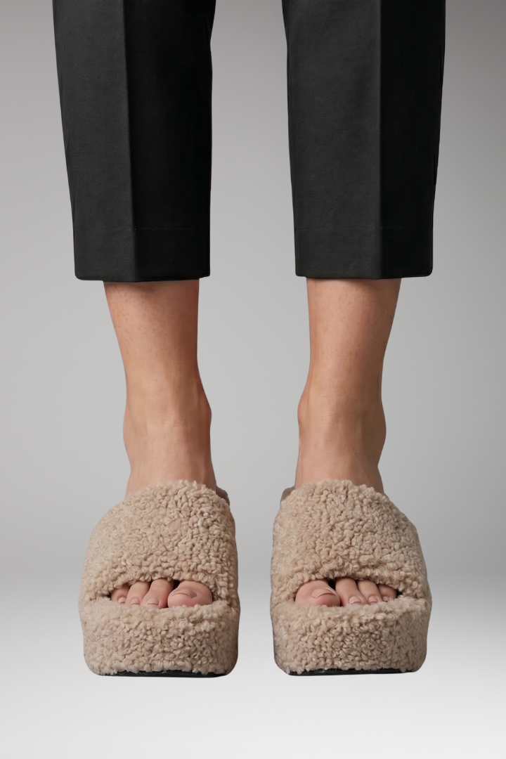 Women's Wedge Sandals with Cushioned Insole and Platform Sole