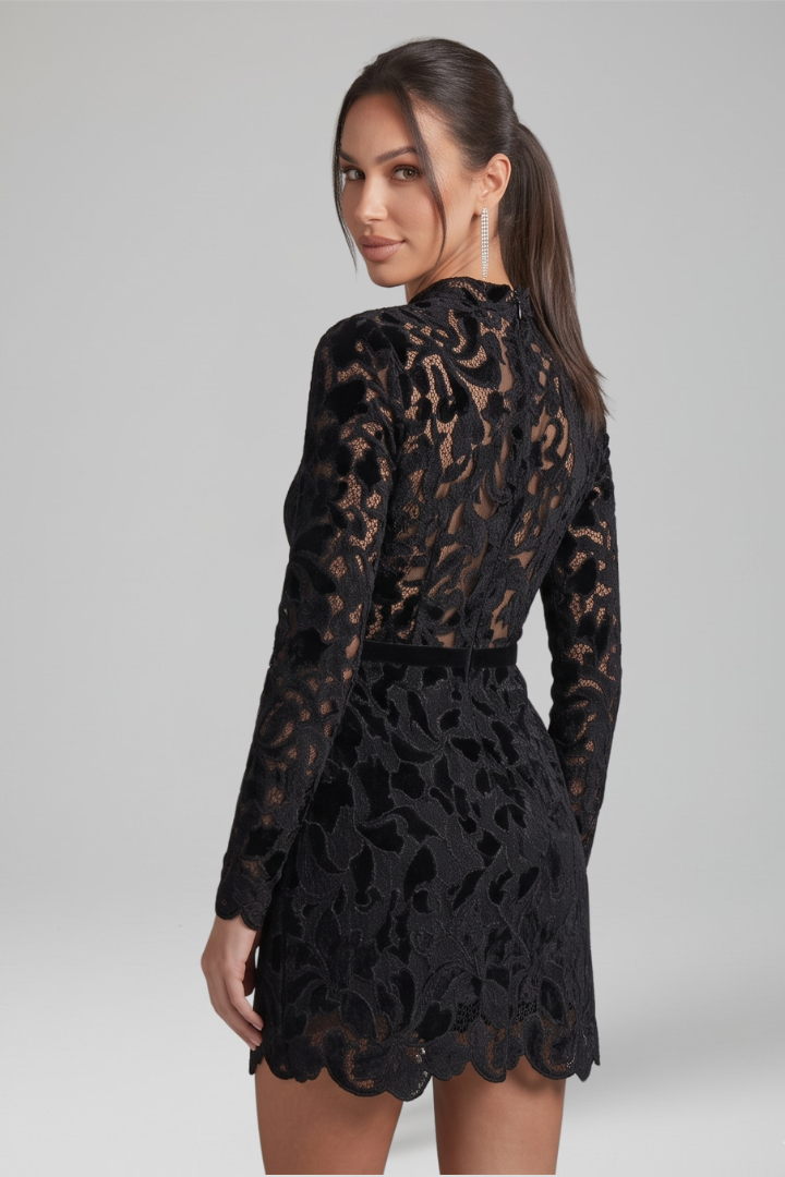 Women's chic mini dress with Long Sleeves for Everyday Wear