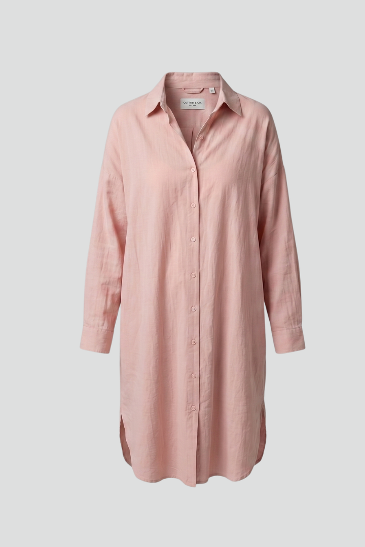 Women's collared button-down shirt dress Everyday Wear